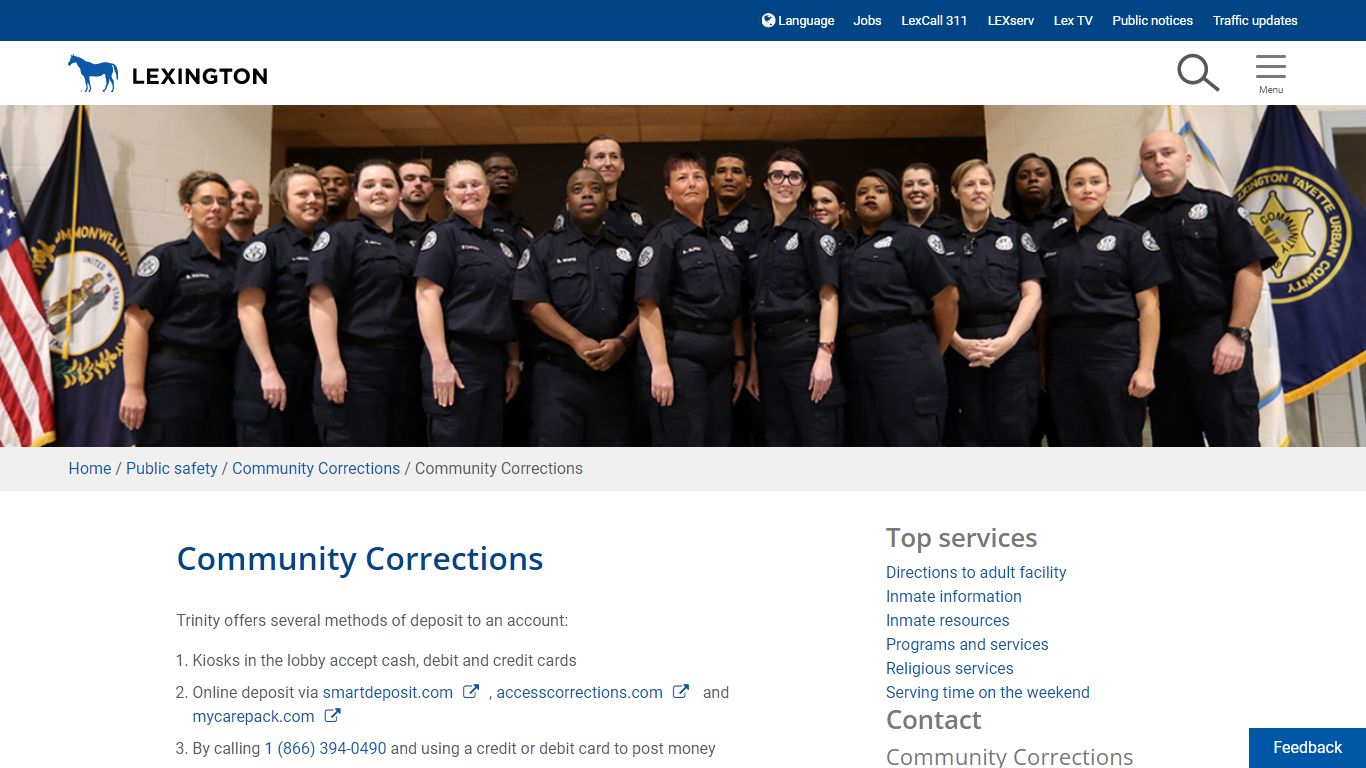 Community Corrections | City of Lexington